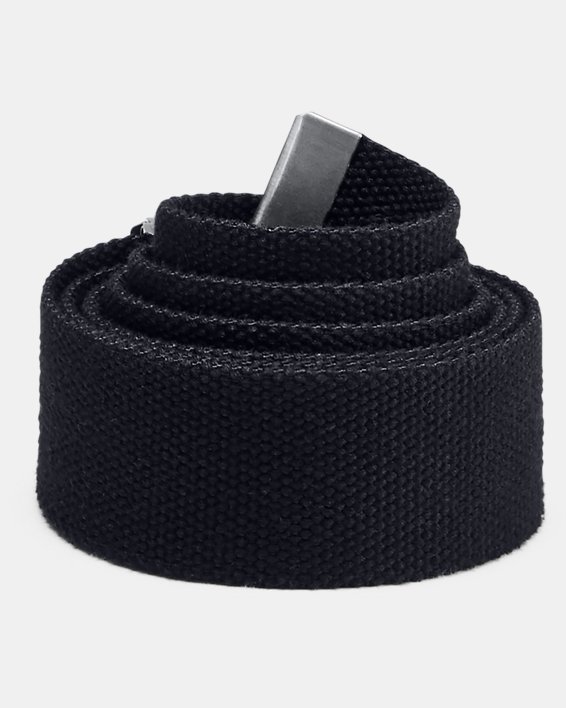 UA Webbed Belt, Black, pdpMainDesktop image number 1
